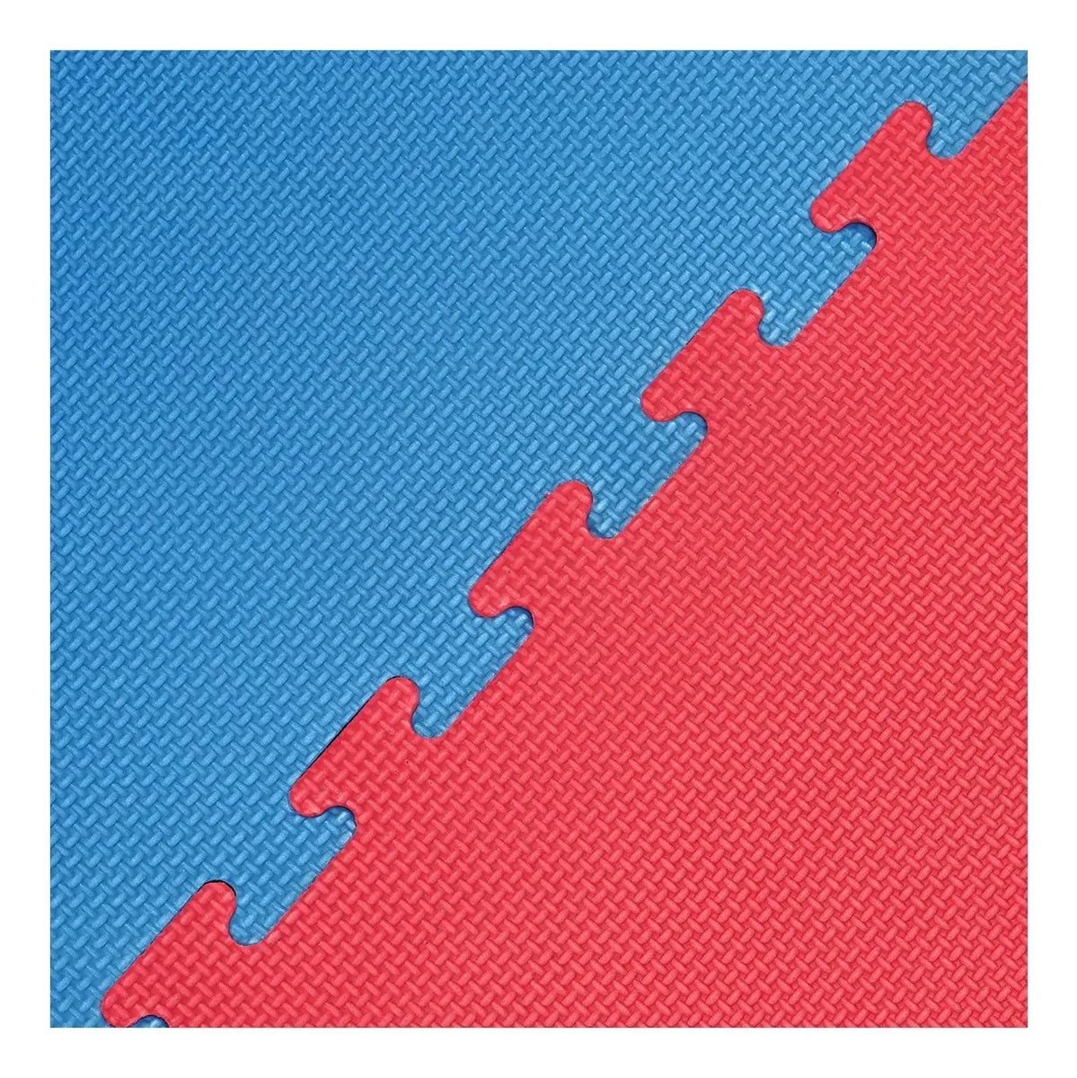 LÁMINAS DE TATAMI AZUL/ROJO REVERSIBLE DE 100CM X 100CM X 2,5CM DE ESPESOR
