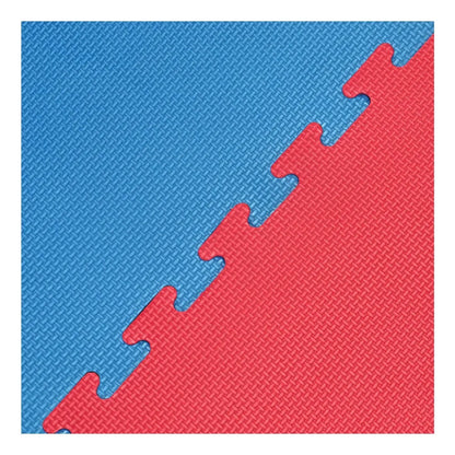 LÁMINAS DE TATAMI AZUL/ROJO REVERSIBLE DE 100CM X 100CM X 2,5CM DE ESPESOR