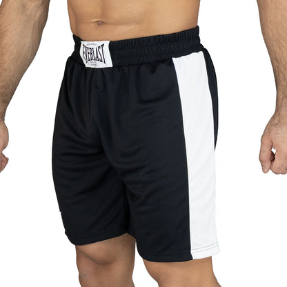 Boxing Shorts Men Poly Everlast Mesh Champ Bk M6