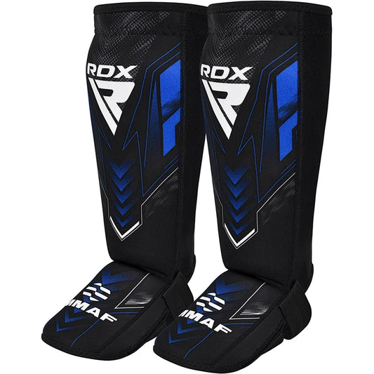 Espinilleras de neopreno RDX aprobadas por IMMAF, color azul