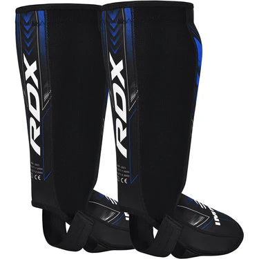 Espinilleras de neopreno RDX aprobadas por IMMAF, color azul