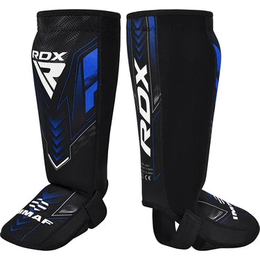Espinilleras de neopreno RDX aprobadas por IMMAF, color azul