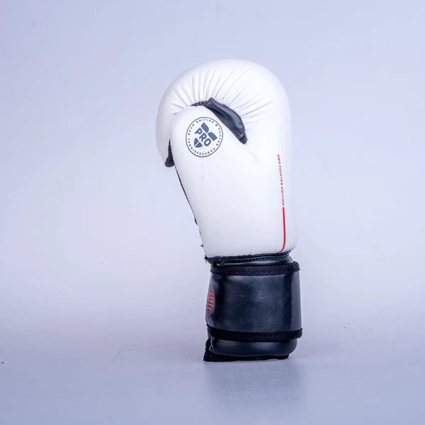 Guantes abiertos Fighter Pro Edition - blanco/negro