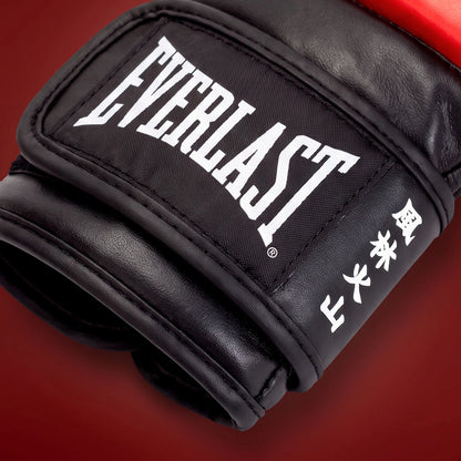 Guantes de MMA Everlast Street Fighter Ryu Negro y Rojo
