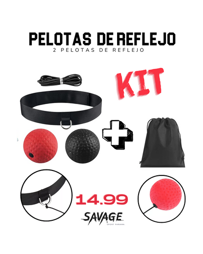 Pelota de reflejo pack