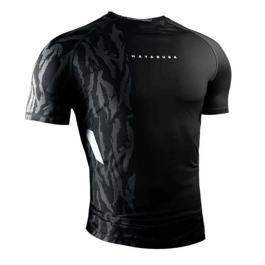 Rasguard de Manga Corta Apex de Hayabusa Black