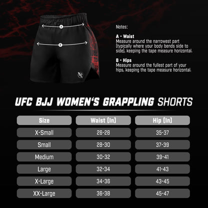 Shorts de grappling para mujer de UFC BJJ