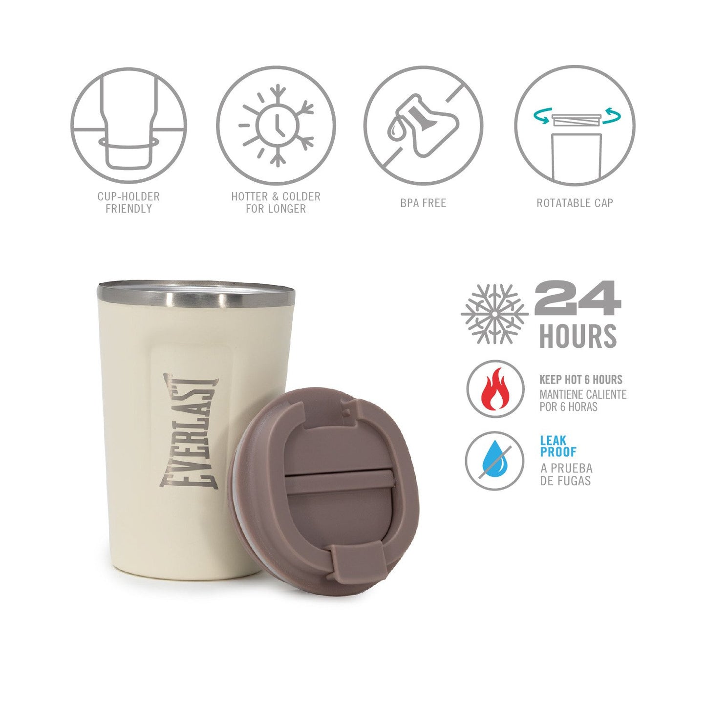 INSULATED COFFEE MUG 380 ML EVERLAST