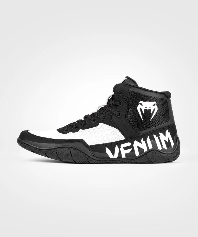 Zapatillas de lucha Venum Elite - Negro/Blanco