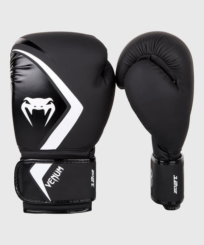 Guantes de Boxeo Venum Contender 2.0 – Negro/Gris-Blanco