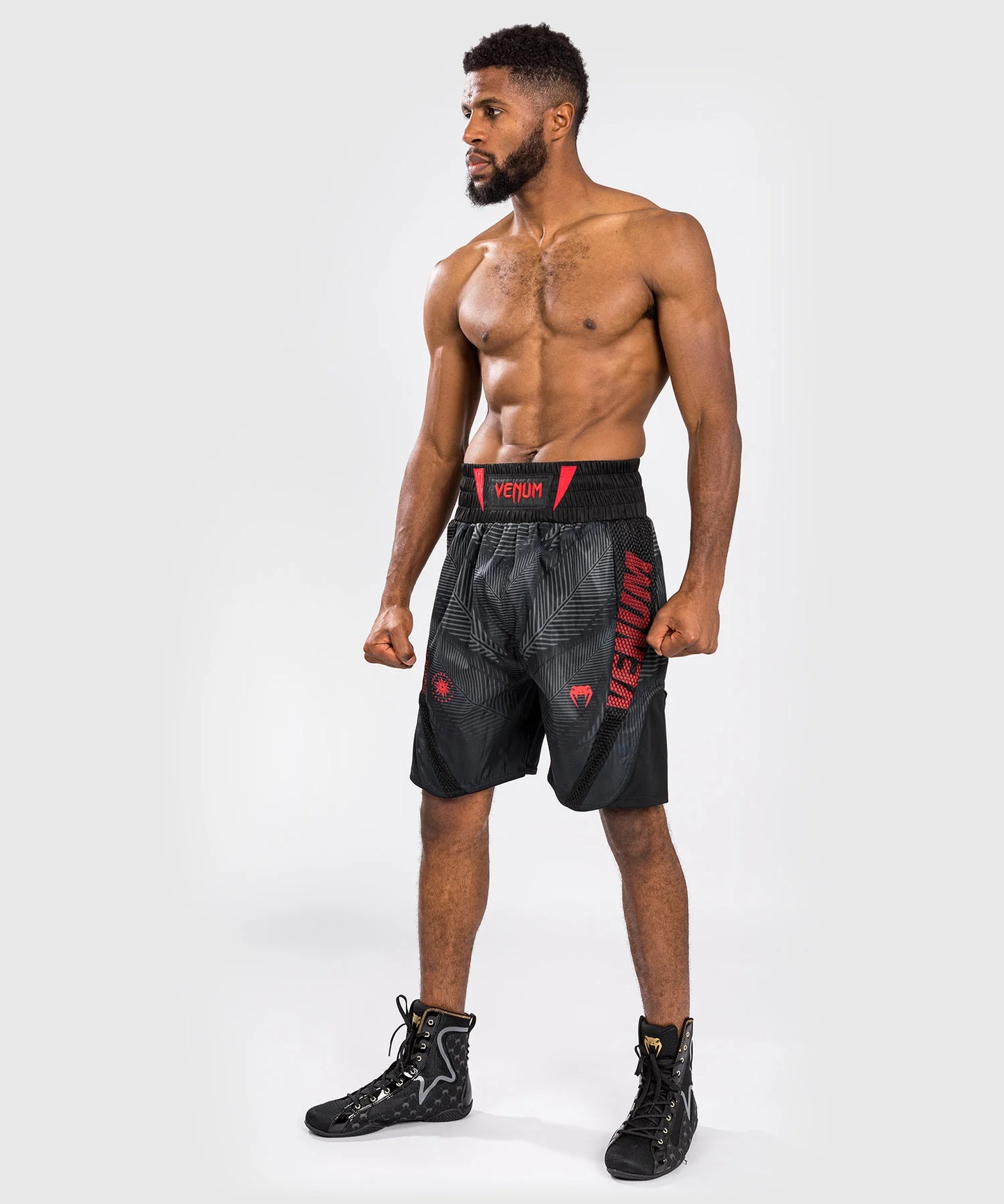 Shorts de Boxeo Venum Phantom - Negro/Rojo