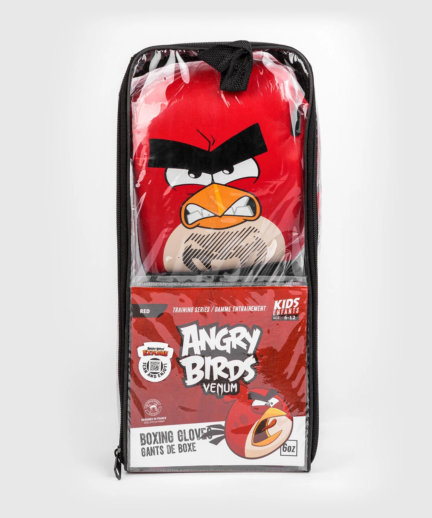 Guantes de boxeo Venum Angry Birds para niños, color rojo