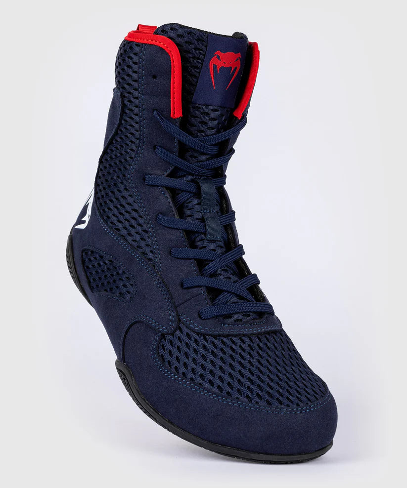 Zapatillas de boxeo Venum Contender - Azul marino/rojo