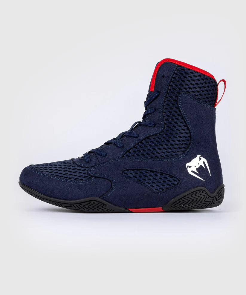 Zapatillas de boxeo Venum Contender - Azul marino/rojo
