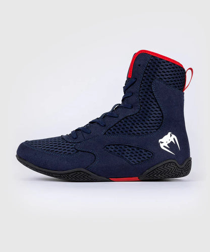 Zapatillas de boxeo Venum Contender - Azul marino/rojo