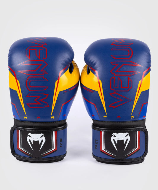 Venum Elite Evo Boxing Gloves - Blue/Yellow