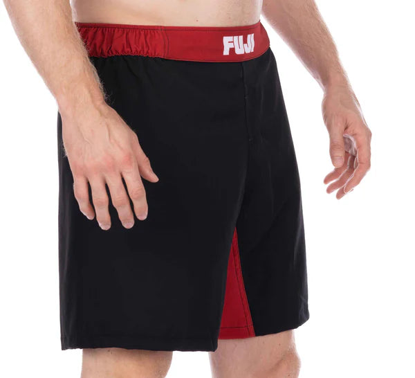 Pantalones Fuji cortos rojos de lucha Essential Grappling
