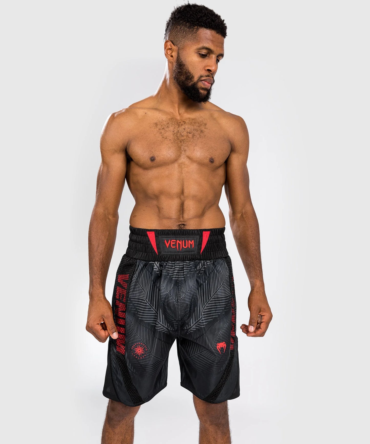 Shorts de Boxeo Venum Phantom - Negro/Rojo