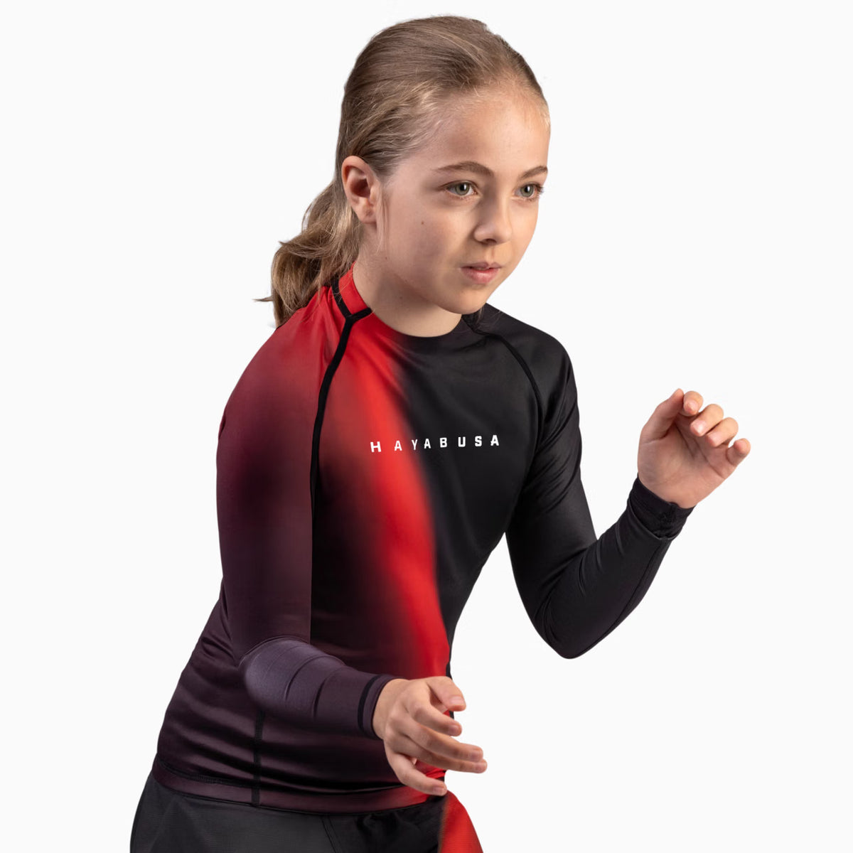 Kids Apex Nova Manga Larga Rash Guard Hayabusa