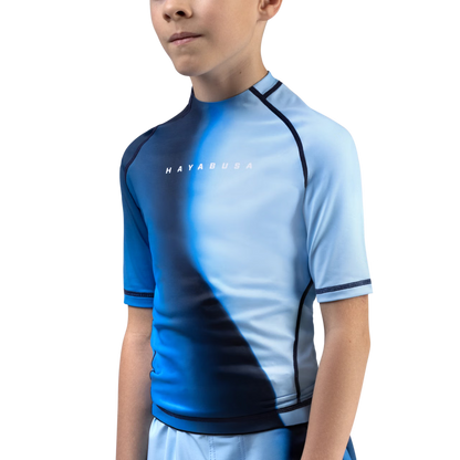 Kids Apex Nova Manga Corta Rash Guard Hayabusa