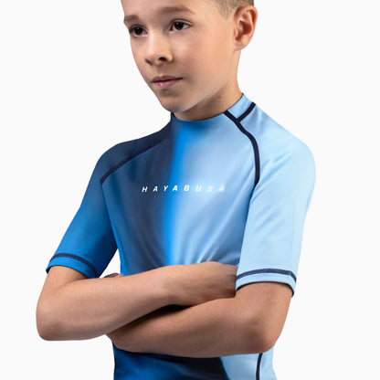 Kids Apex Nova Manga Corta Rash Guard Hayabusa