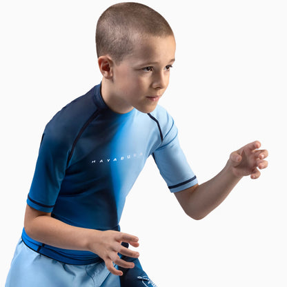 Kids Apex Nova Manga Corta Rash Guard Hayabusa