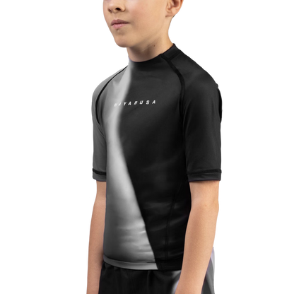 Kids Apex Nova Manga Corta Rash Guard Hayabusa