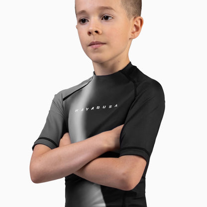 Kids Apex Nova Manga Corta Rash Guard Hayabusa