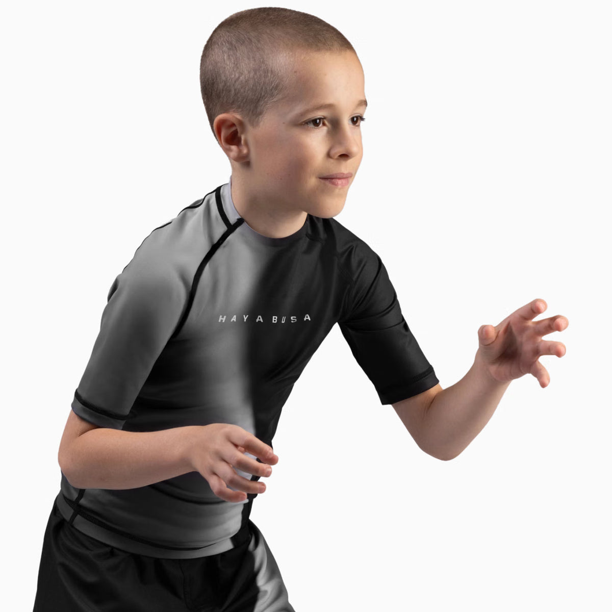 Kids Apex Nova Manga Corta Rash Guard Hayabusa