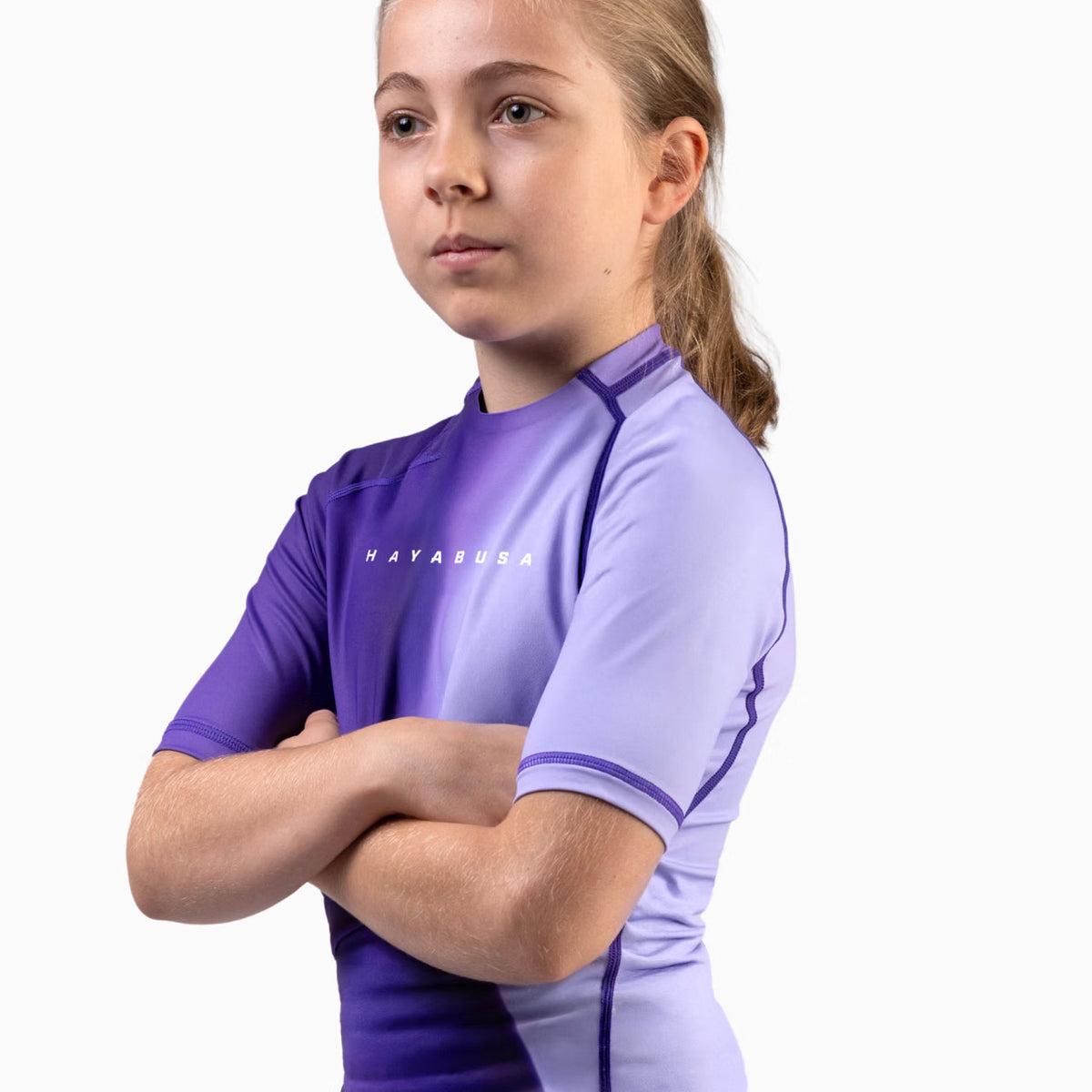 Kids Apex Nova Manga Corta Rash Guard Hayabusa