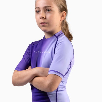 Kids Apex Nova Manga Corta Rash Guard Hayabusa