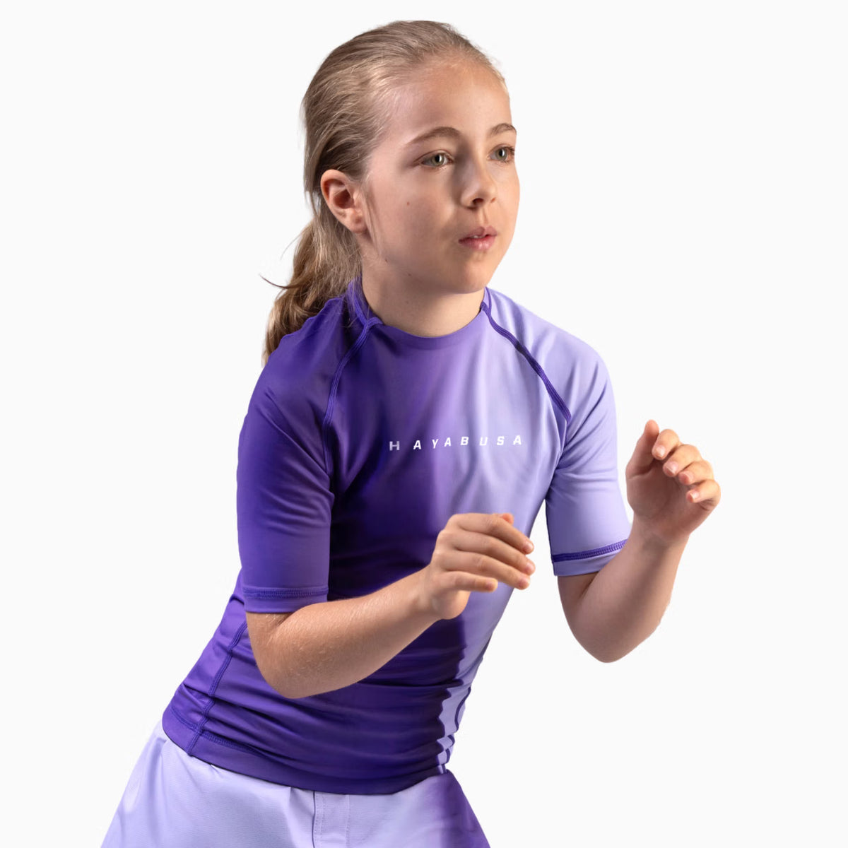 Kids Apex Nova Manga Corta Rash Guard Hayabusa
