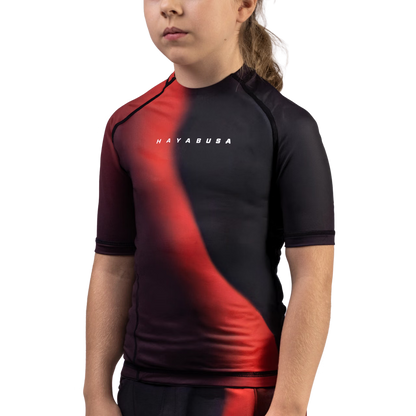 Kids Apex Nova Manga Corta Rash Guard Hayabusa