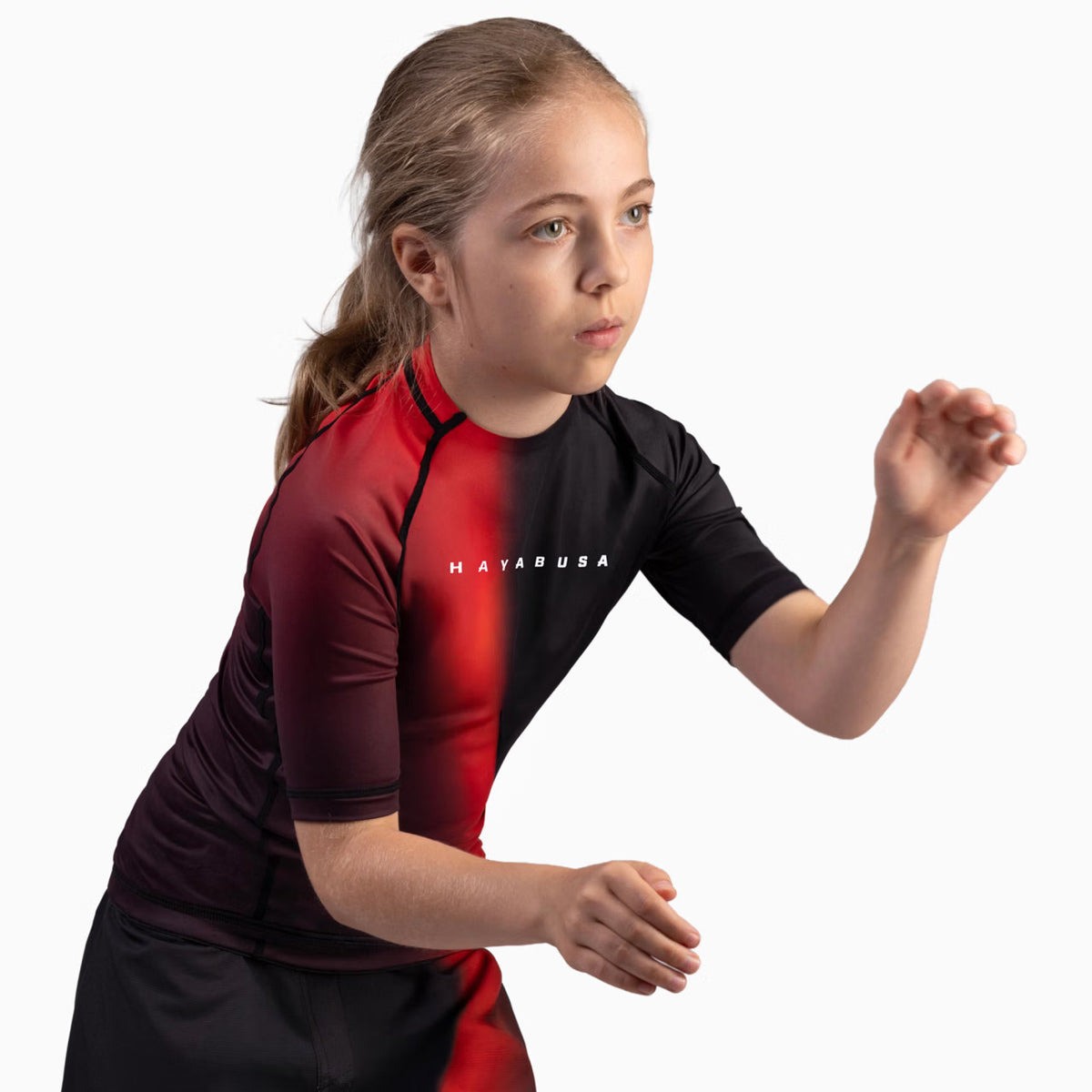 Kids Apex Nova Manga Corta Rash Guard Hayabusa