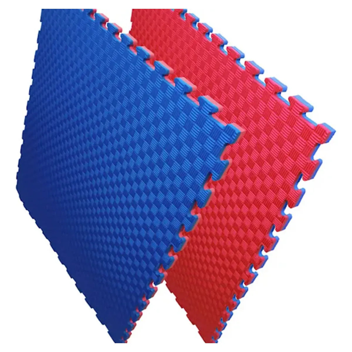 LÁMINAS DE TATAMI AZUL/ROJO REVERSIBLE DE 100CM X 100CM X 2,5CM DE ESPESOR